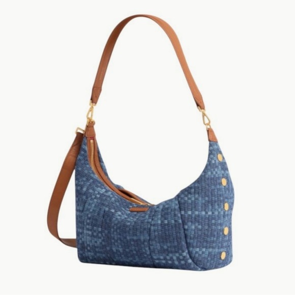NWT Hammitt Morgan Denim Shoulder and Crossbody Strap Bag NWT Retail $475 - Picture 2 of 11